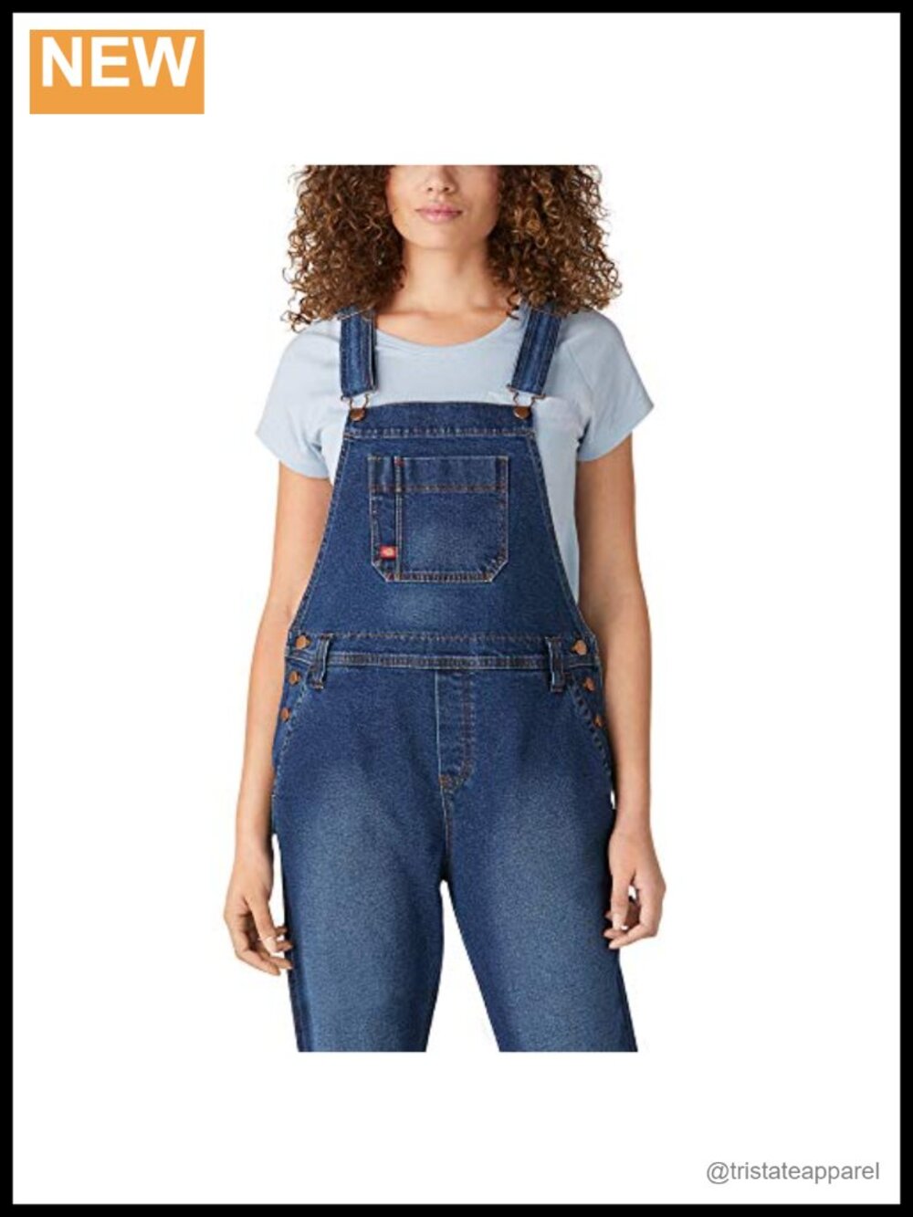 Hickory Stripe Boyfriend Bib Overall Stretch Denim